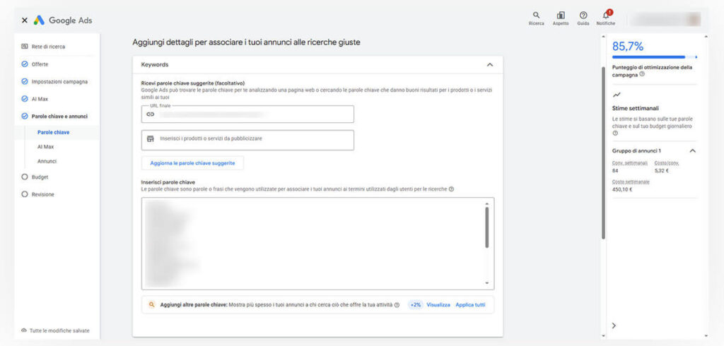Screenshot 4 - editor dell'annucio RSA