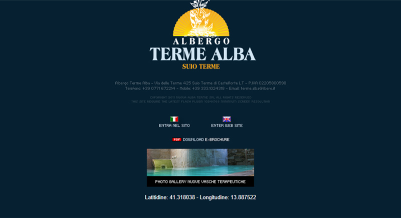 esempio spash page 2 - screenshot Albergo Terme Alba
