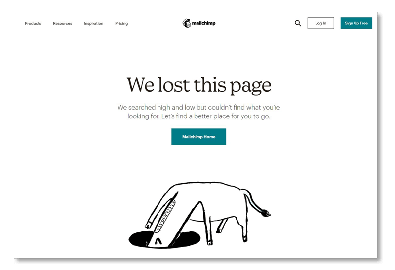 pagina 404 (esempio)