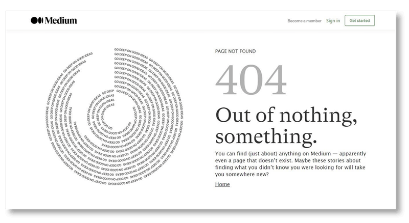 esempio di pagina errore 404