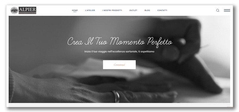 siti web belli e semplici (esempio 6) sito web Alpier